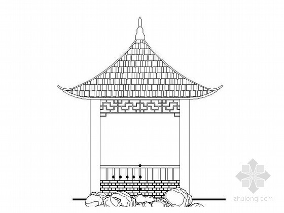 中式圆亭子cad大样资料下载-中式古建凉亭施工大样