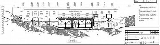 大坝结构布置图- 