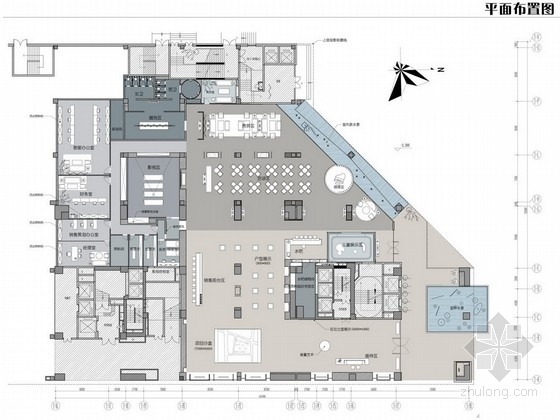 现代简约营销中心设计图资料下载-[深圳]高档住宅区现代营销中心设计方案图