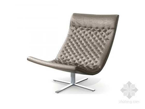 单人椅3d模型资料下载-休闲单人座椅3d模型下载