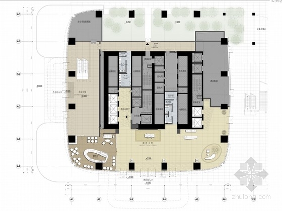 五星酒店高层建筑设计方案资料下载-[广东]高清现代风格五星酒店概念设计方案及效果图