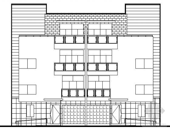 福建双拼别墅资料下载-[福建]某双拼豪华五星级商务型别墅建筑扩初图
