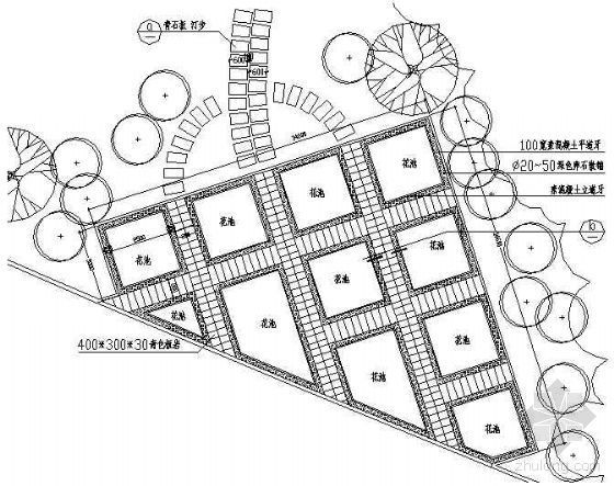 树阵广场铺装资料下载-树阵广场铺装详图