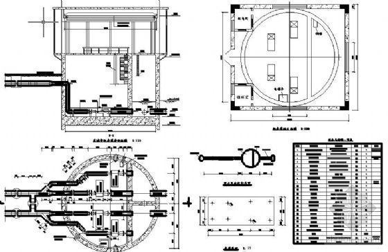 净水厂施工设计课程设计资料下载-泵房课程设计（图纸、设计说明书）