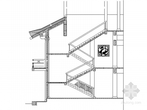 [江西] 仿古3层单檐道学院设计施工图-仿古3层单檐道学院节点图