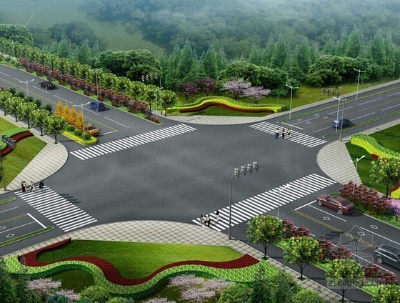 市政道路园林绿化方案资料下载-[浙江]2015年市政道路景观提升工程预算书(含施工图纸)