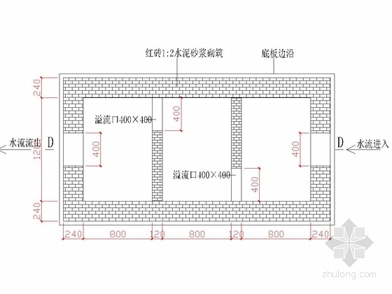 [广东]深基坑搅拌桩水泥土墙加土钉支护施工图（含计算书及预算）-沉砂池大样图