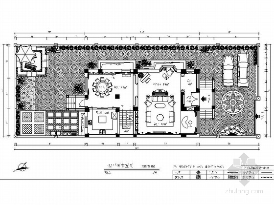 4层欧式别墅资料下载-[云南]昆明欧式风格四层别墅装修CAD施工图（含效果图）