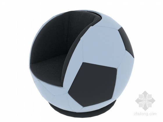 球形喷口的应用资料下载-球形椅子3D模型下载