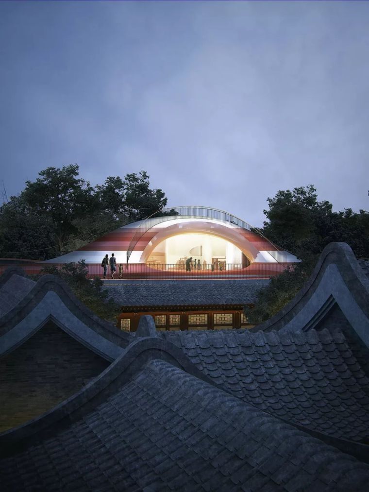 MAD为北京四合院幼儿园设计了一个漂浮屋顶，可以撒欢儿跑！_4