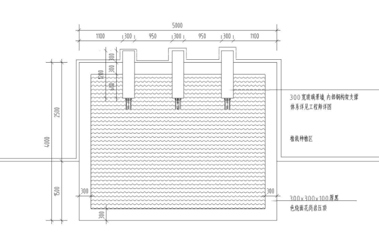 详图建筑资料下载-特色水景墙做法详图