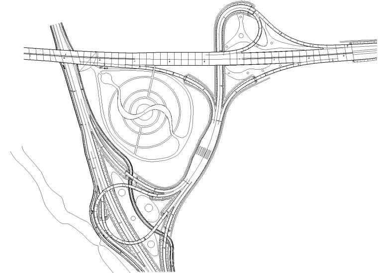 景观道路设计cad图资料下载-[杭州]南庄兜及秋山大型立交绿化设计景观方案CAD施工图