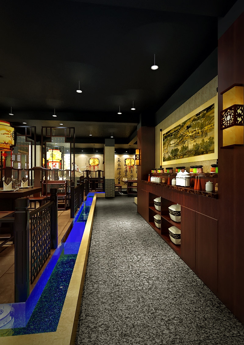 小龙坎 火锅店-室内设计作品-筑龙室内设计论坛