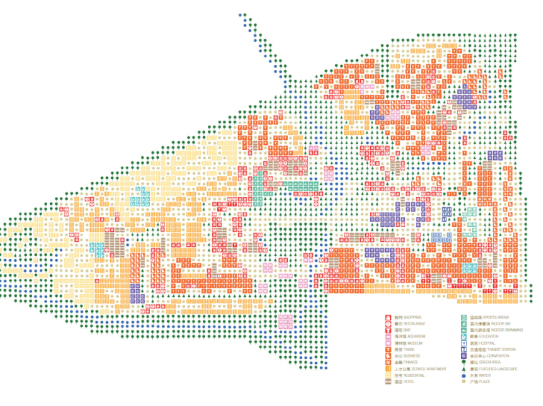 [北京]世界城市试验区城市设计（设计文本）-[北京]世界城市试验区功能分区图