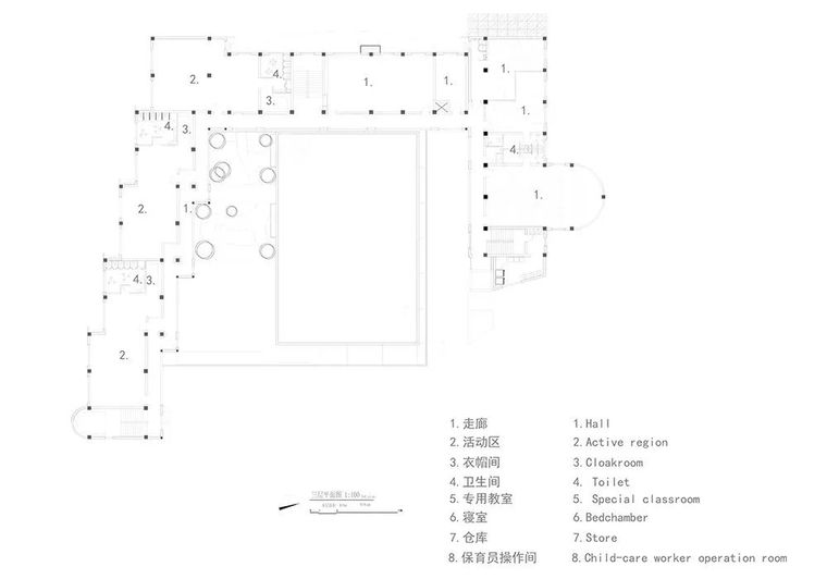 动线的重新组织使得这所幼儿园重新焕发活力_7