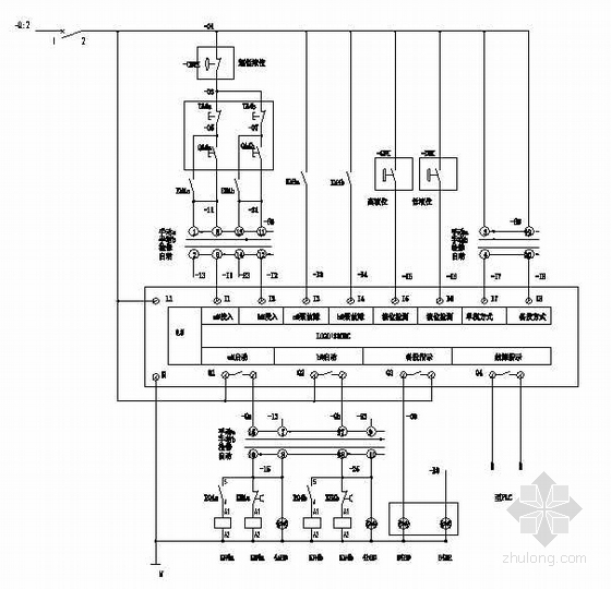 自动供水一用一备控制图资料下载-一用一备投水泵控制方案图