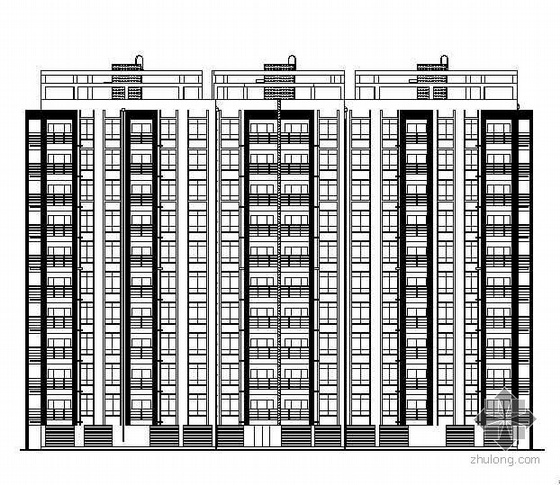 公寓钢结构施工资料下载-某十层钢结构纯框架体系公寓楼建筑结构施工图