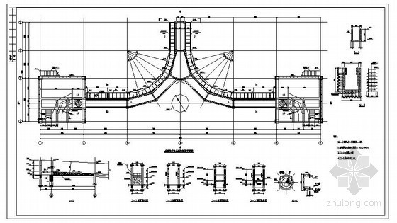 排渣率资料下载-某水渣沟平台及渣沟烟囱框架结构设计图