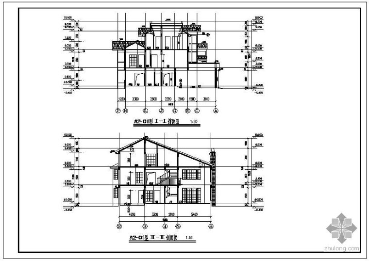 上海砖混建筑案例资料下载-上海某砖混别墅结构设计图
