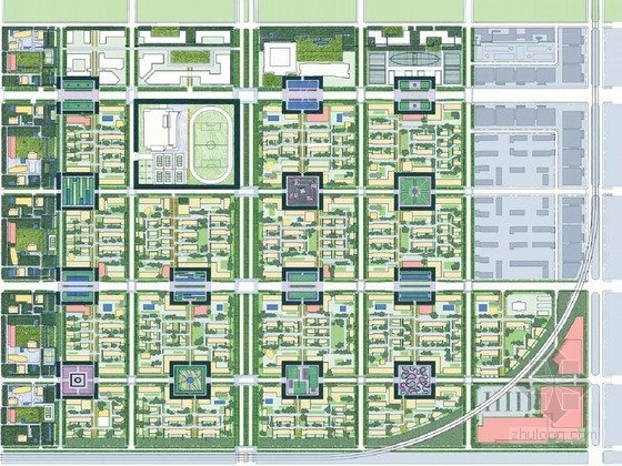 生活区景观图资料下载-[天津]国际化港口都市生活区景观规划方案