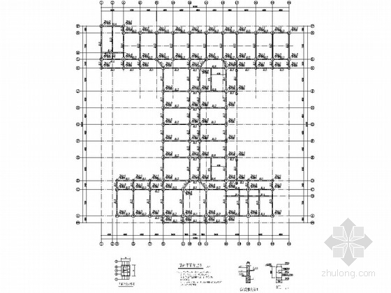 平面布置简图资料下载-[重庆]五层框架结构实验中学教学楼结构接施工图（含荷载计算简图等）