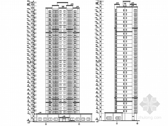 单元设计法住宅资料下载-28层剪力墙结构高层住宅楼结构施工图（含建筑图）