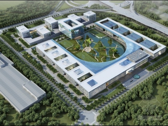 江苏高层现代风格资料下载-[江苏]高层现代风格企业办公基地建筑设计方案文本（知名建筑事务所