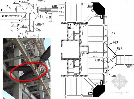 超高层建筑通道塔设计及施工技术总结(图文)-临时附着措施 