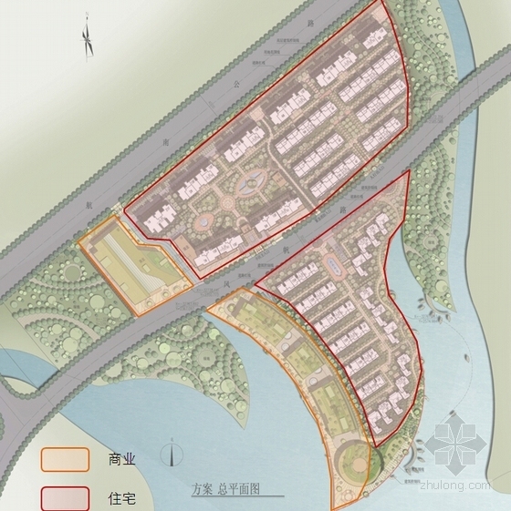 [上海]artdeco风格高层住宅区规划建筑设计方案文本（150张图纸 知-artdeco风格高层住宅区规划分析图