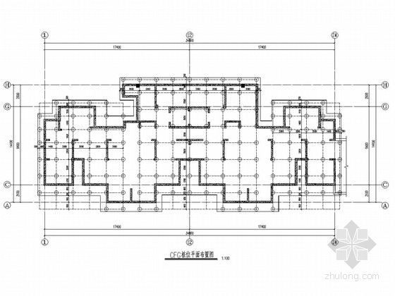 复合地基施工资料下载-26层剪力墙结构住宅楼结构施工图（CFG桩复合地基）