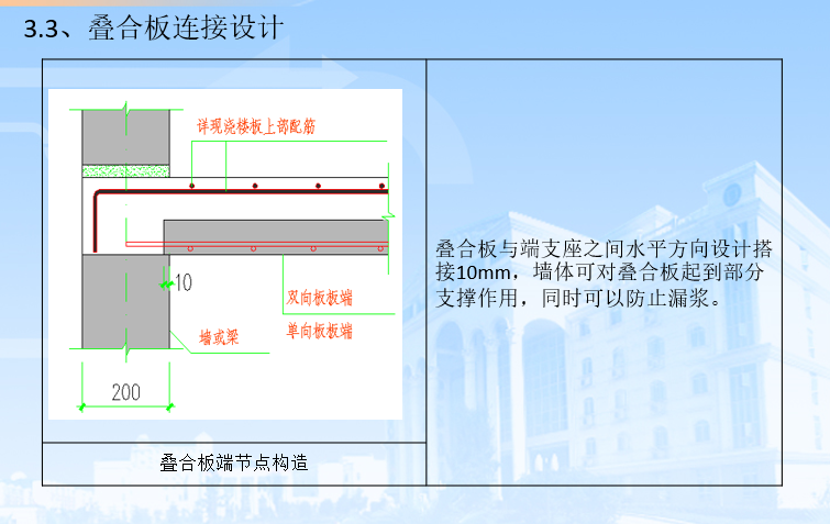 装配式建筑标准化设计及施工（PPT，56页）-叠合板连接设计