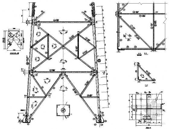 10米铁塔结构图资料下载-7737铁塔全套结构图