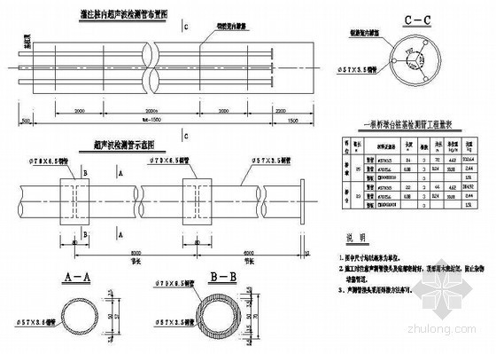 桥墩基桩施工图资料下载-下部柱式排架桥墩台柱、基桩检测节点详图设计