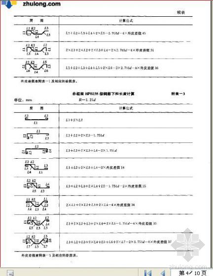 非平法图常用钢筋计算知识