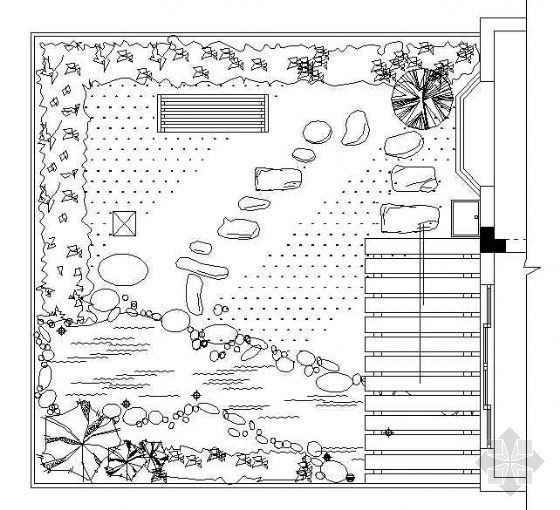 古典园林庭院平面资料下载-庭院平面布置方案