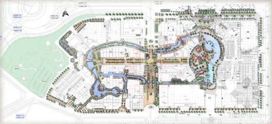 加州南海岸中心广场景观资料下载-[东莞]主题购物中心景观方案设计