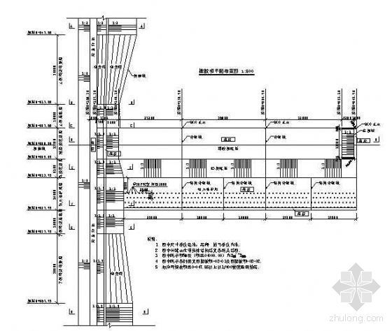 96平米三居装修设计图资料下载-某96米长橡胶坝设计图