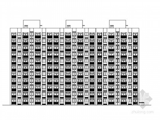 十一层塔式建筑资料下载-[安徽]某十一层廉租房建筑施工图