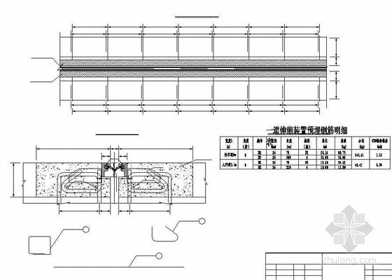 铁路桥梁快速更换型橡胶带伸缩缝资料下载-系杆拱桥RG伸缩缝节点详图设计