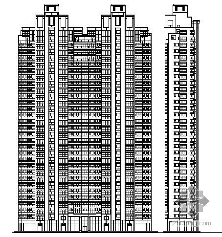 高档小区建筑设计资料下载-[深圳]某大型高档小区住宅楼群建筑施工图