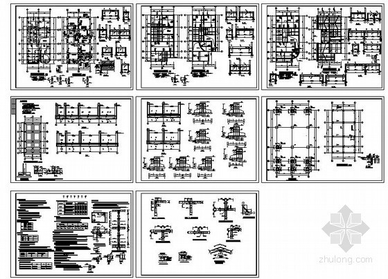 5层砖混住宅进度计划资料下载-某5层底框砖混住宅结构设计图