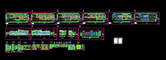 [浙江]五层新中式风格中学实验楼建筑施工图-缩略图 