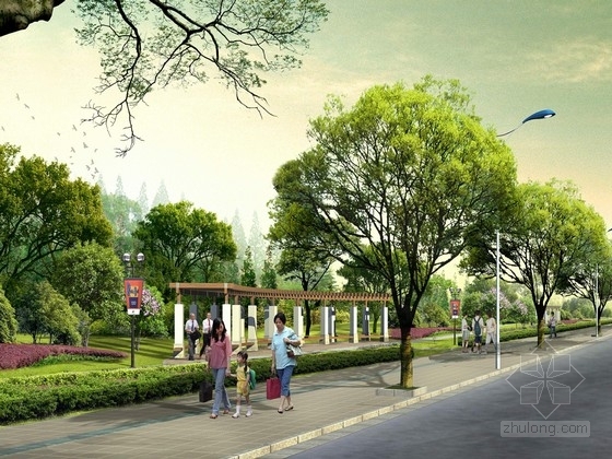 时间为主题的共享住宅资料下载-[浙江]“陶然沁芳”为主题的道路绿化景观规划设计方案