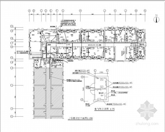 维修改造项目图纸资料下载-[广东]五层办公楼电气施工图纸