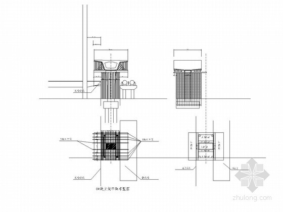 三跨变梁高连续梁桥专项施工方案（挂篮悬臂灌注 鲁班奖）-0#块支架平面布置图 