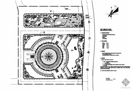 园林景观施工图设计体育馆资料下载-安徽省体育馆景观设计