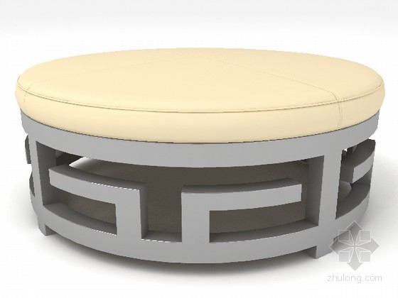 3DMAX圆形座椅模型资料下载-中式茶几3DMAX模型
