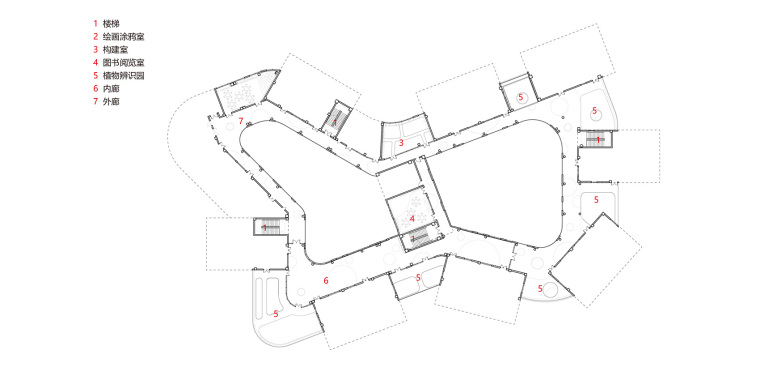 不规则的盆∞幼儿园平面图(29)