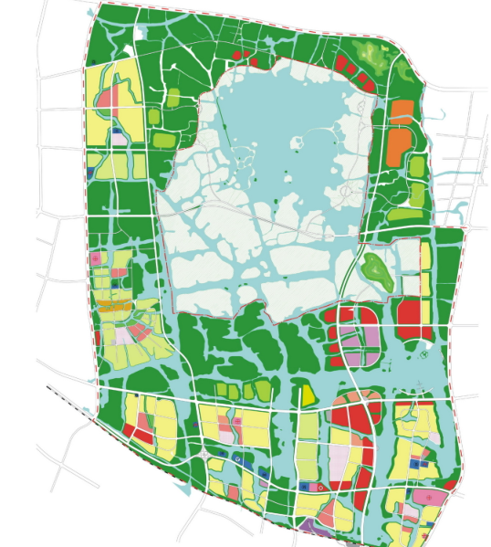 [浙江]绍兴市镜湖国家城市湿地公园总体概念规划设计（PDF+81页）-规划图