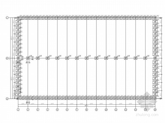 11米跨度门刚资料下载-50米跨门式刚架结构厂房结构施工图